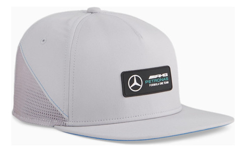 Jockey Mercedes Benz Visera Plana Gris Gorro