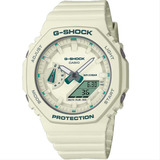 Relógio Casio G-shock Gma-s2100ga-7adr *carbon Core Guard Cor Da Correia Branco Cor Do Bisel Branco Cor Do Fundo Branco