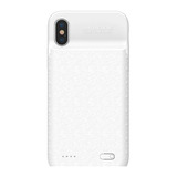Capa Carregador Baseus Plaid Para iPhone X/xs 3500mah Branco