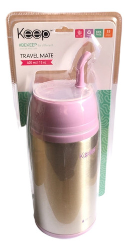 Termo De Mate Keep Autocebante Matero Viaje 400ml Colores