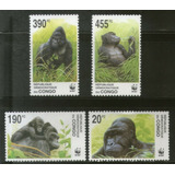 2002 Wwf Fauna - Gorilas- Rep Congo Mnh