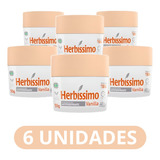 Kit 6 Desodorante Creme Herbíssimo Vanilla 55g