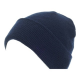 Gorro Frio Liso Oferta Remate Mayoreo Azul Obscuro 