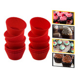 Kit 12 Formas Silicone Cupcake Forminhas Bolo Muffin Petit