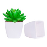 Vaso De Plantas Artificial Decorativo Branco Pequeno