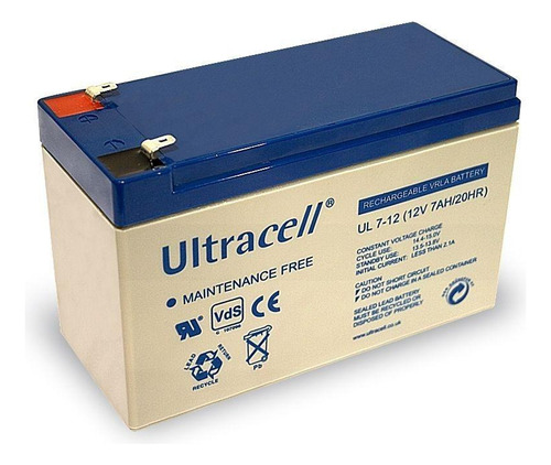 Bateria 12v 7a Para Ups Alarma Ultracell Ul7-12