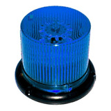 Baliza Electronica Destellante De 48 Leds  Uso En 12v 24v Bivoltaje Color Azul