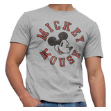 Disney Polera Atlética Desgastada De Mickey Mouse Para Hom