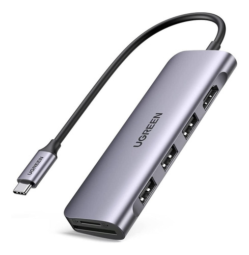 Ugreen Usb C Hub 6 En 1 Hdmi 4k Sd/tf Card Output 3 Usb 3.0