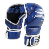 Par Guanteletas Fire Sports Box Entrenamiento Pvc Azul-gris