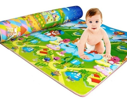 Alfombra Antigolpes Para Niños Bebes Rollo 180x150x1cm 