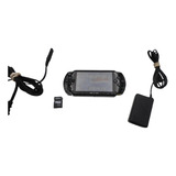 Psp 1000 Negro 32 Gb De Juegos Cargador Hackeado B