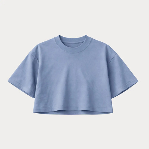 Crop Top Mujer Oversize Algodón 260g  Blusa Casual Urbana | Meses sin interés
