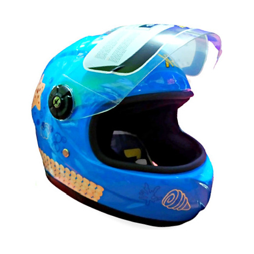 Casco Moto Niño Cerrado Infantil Alessia Mica Trasparente