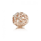 Pandora Charm Rose Corazones Plata 780964 Original !!