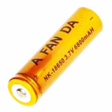 Kit 4 Baterias 18650 3.7v Pack Bateria De Lanterna Tática