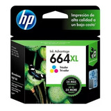 Cartucho Hp 664 Xl Tricolor 1115 2135 2134 3635 3835 F6v30al