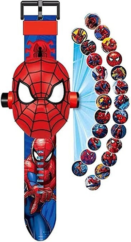 Reloj Proyector De Imagenes Spiderman Marvel Hombre Araña