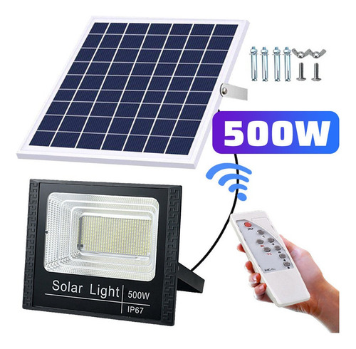 Iluminação Solar Para Jardim Externa À Prova D'água 500 W