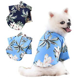 Camisa Para Perros Pequeños Y Medianos, Ropa Hawaiana Para C