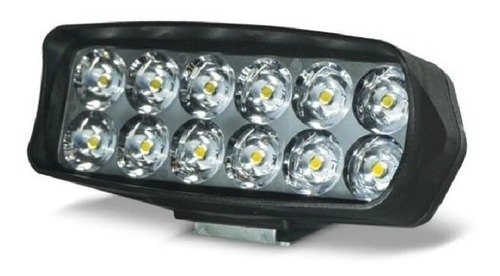 Faro Auxiliar 12 Led Moto Cuatriciclo Luz 18w 1800lm 