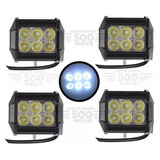 4 Faros Auxiliares Led Dually Spot 18w 12v Luz Niebla Estrob