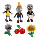 6 Piezas De Juguetes De Peluche Plants Vs Zombie, Juegos De