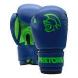 Luva Boxe Muay Thai Azul Pretorian Infantil 06oz