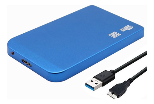 Caja De Disco Duro Sata 3tb Drive Usb3.0 Portátil Ssd (azul)