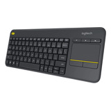 Teclado Inalámbrico Logitech K400 Plus Con Touchpad Negro