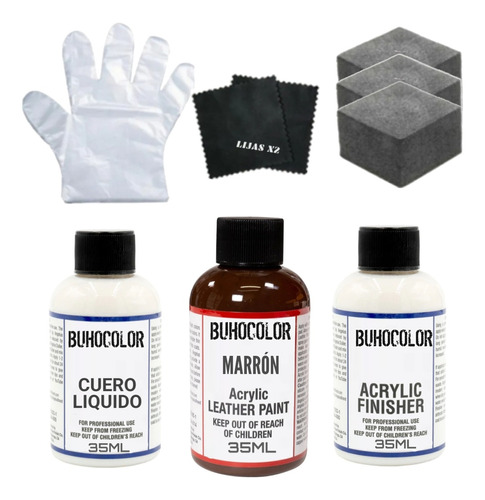 Dr Cuero Kit Cuero Liquido Reparación De Butaca - Buhocolor