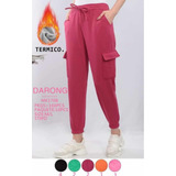 Set De 3 Pants De Cargo Térmico Moda Mujer Dama Tendencia