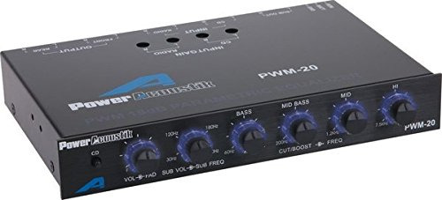 Power Acoustik Pwm-20 Ecualizador Parametrico De Cuatro Band