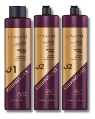 Lowell Keeping Liss Progressiva Kit 1sh 500ml+ 450ml 2creme