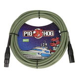 Cable Microfono Jamaican Green 6.10mt. Pig Hog Phm20jgr