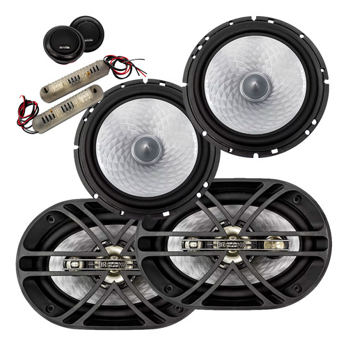 Kit Diamont Alto Falantes Bravox B4x69d + Cs60d 440w Rms