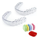 Kit 2 Placas Dental Bruxismo Aparelho Anti Bruxismo + Caixa