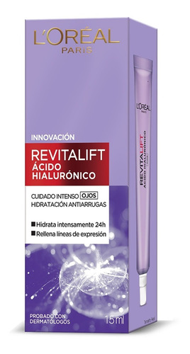 Contorno De Ojos Loreal Paris Revitalift Acido Hialuronico 