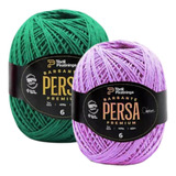 Kit 2 Barbante Persa 100% Algodão Premium 400g 4/6 Lã Crochê