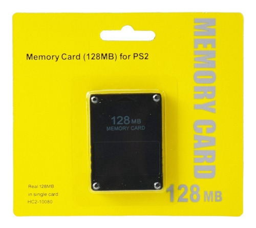 Memory Card Para Ps2 128mb Capacidad Negra