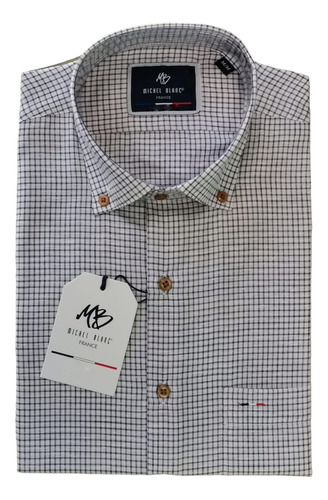 Camisa Casual De Caballero Manga Larga Michel Blanc