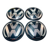 Set 4 Centros Rin Volkswagen Vw 65mm Jetta Bora Tiguan Gti