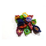 Cazuela Colores 20pzs Miniatura Barro Juguete Artesanal