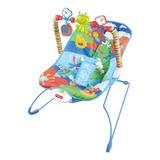 Silla Para Bebe Con Vibración Estimulación Temprana Color Azul