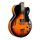 Guitarra Eléctrica Semi Hollow Ibanez Af75-bs Brown Sunburst Color Naranja Claro Material Del Diapasón Nogal Orientación De La Mano Diestro