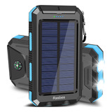 Cargador Solar Portatil 38800mah Impermeable Con Linterna B