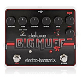 Pedal Ehx Deluxe Big Muff Pi Distortion Sustainer Gate Cor Preto