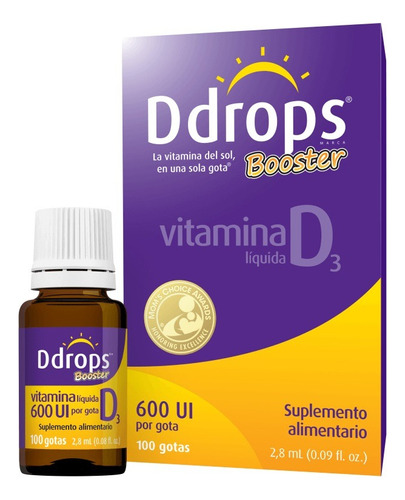 Ddrops - Vitamina D3 600 Ui 100 Gotas