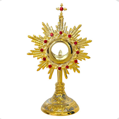 Custodia Eucarística Ostensorio Santísimo Tradicional 26 Cm | Meses sin interés