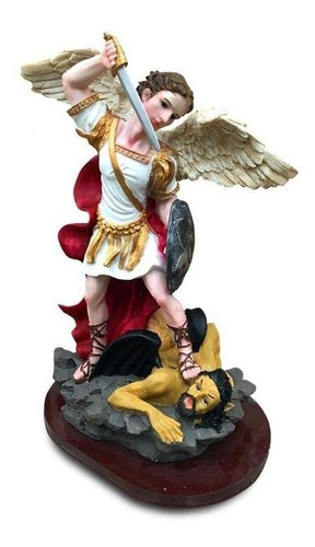 Figura De San Miguel Arcangel / Runn Color Rojo